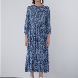 Zara Long Shirt Dress Sz Small